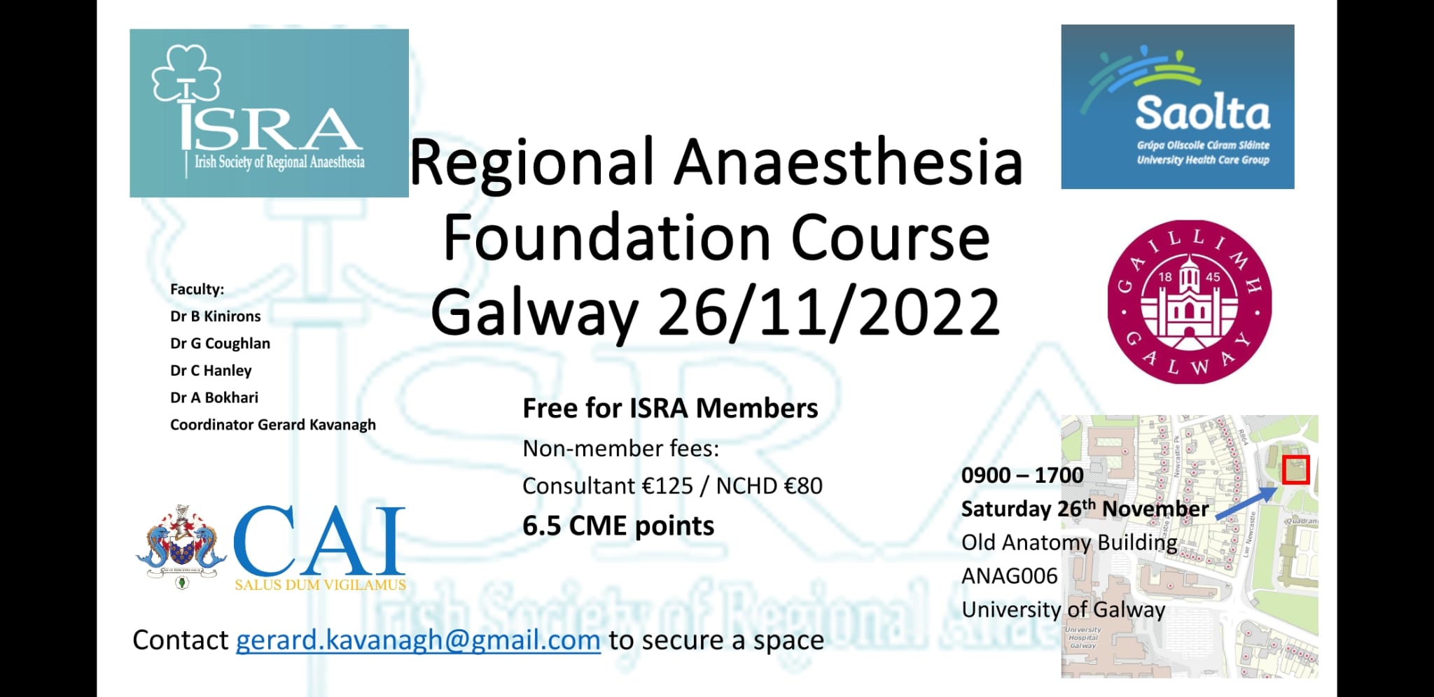 ISRA Regional Foundation Course Galway 2022